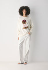 Cotton Charm™ Peggy Icon Sweater - LIGHT BIRCH/GEORGE