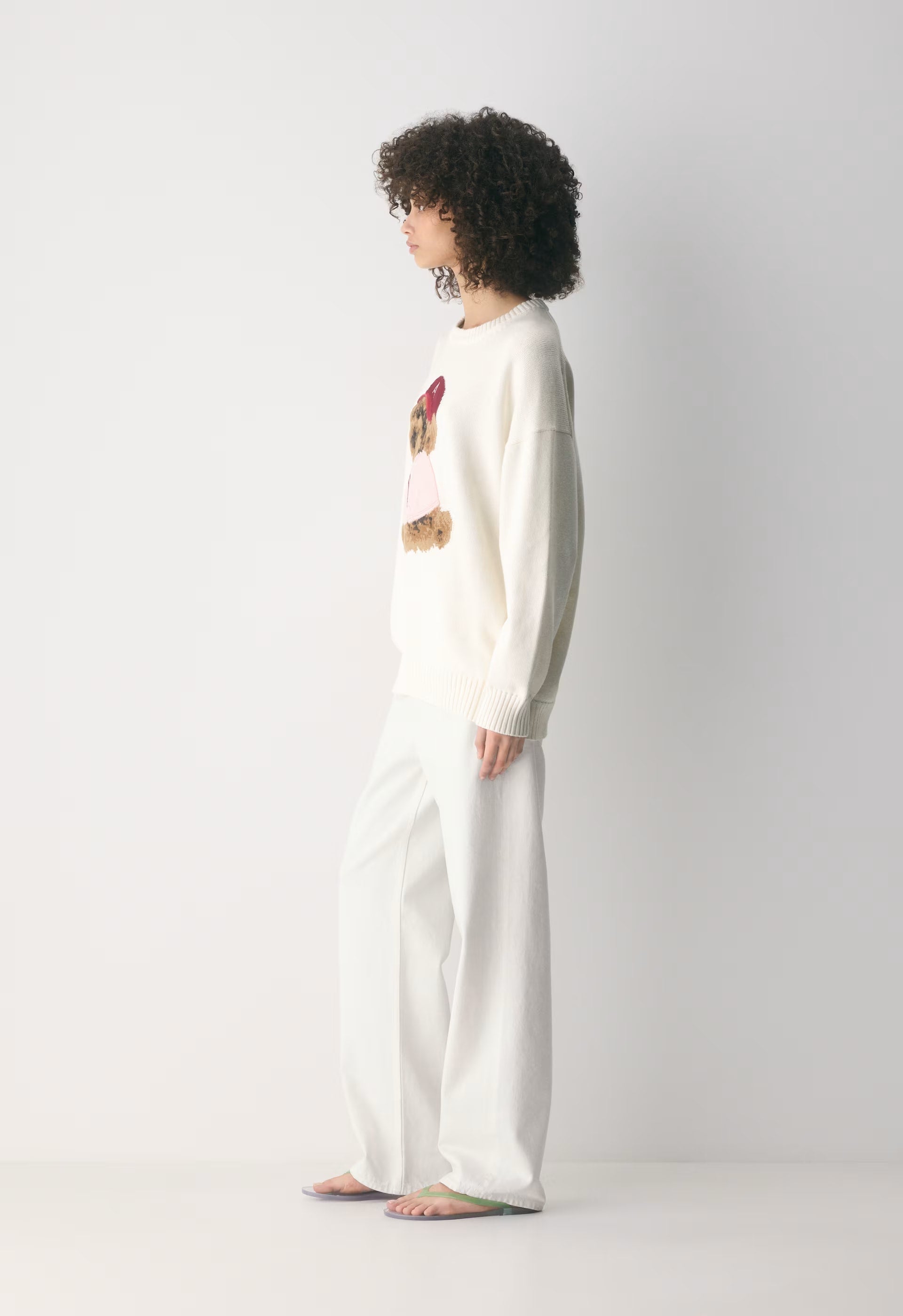 Cotton Charm™ Peggy Icon Sweater - LIGHT BIRCH/GEORGE