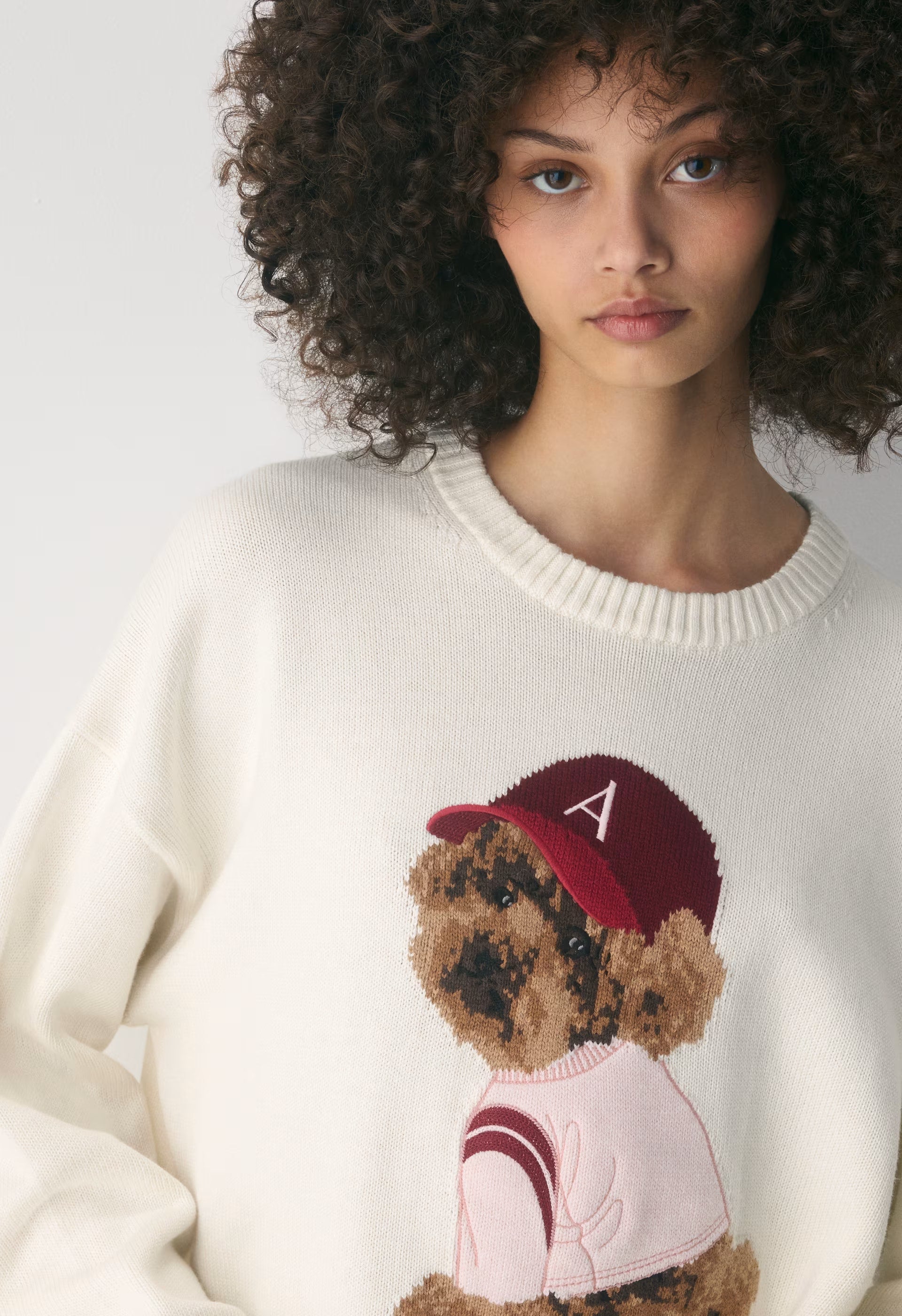 Cotton Charm™ Peggy Icon Sweater - LIGHT BIRCH/GEORGE