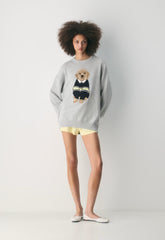 Cotton Charm™ Peggy Icon Sweater - HTHR CHROME /HARLEY