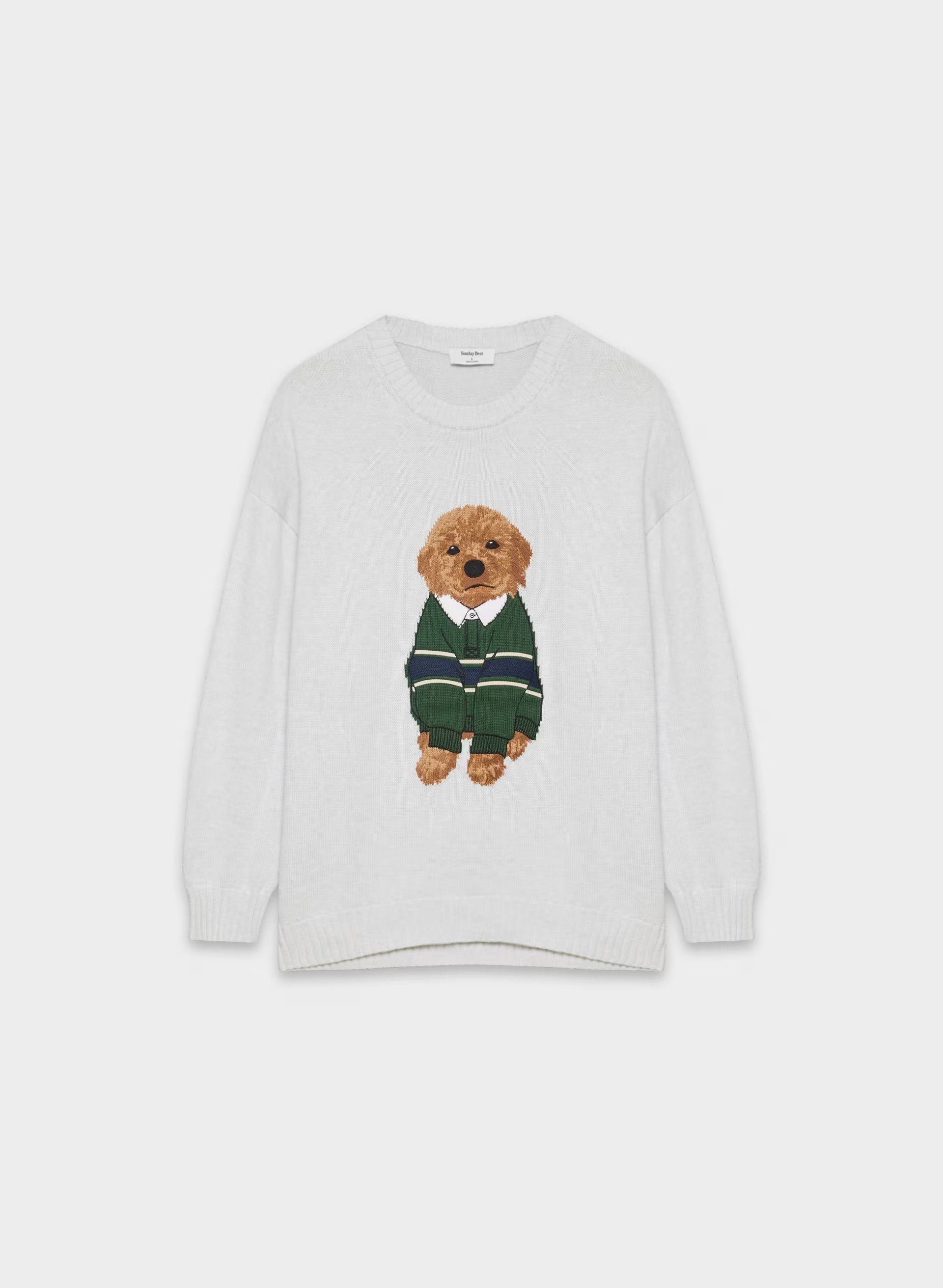 Cotton Charm™ Peggy Icon Sweater - H CLD WHT/HARLEY