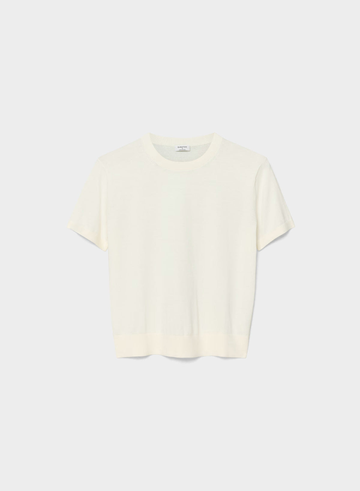 Bloor Shortsleeve Sweater - LIGHT BIRCH