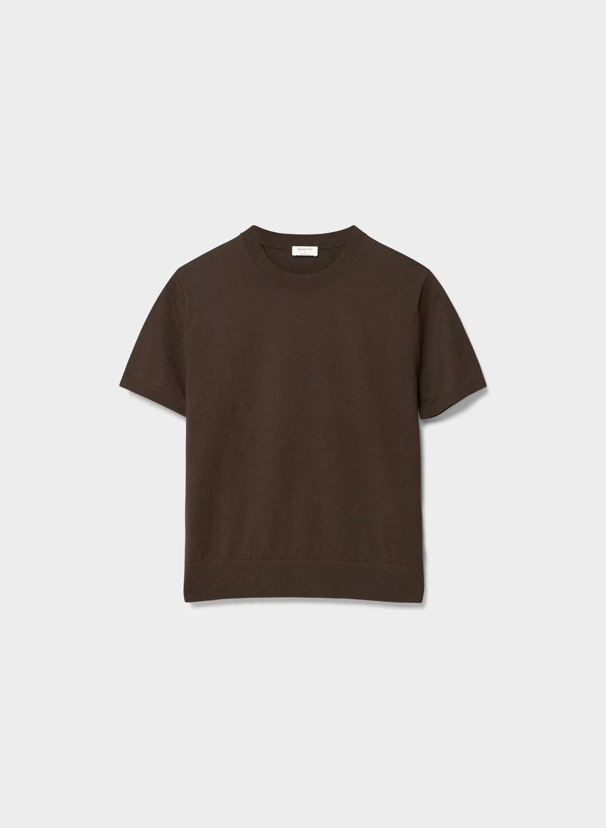 Bloor Shortsleeve Sweater - RICH MOCHA BROWN