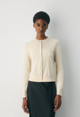 Noteworthy Cardigan - WHITE SHADOW