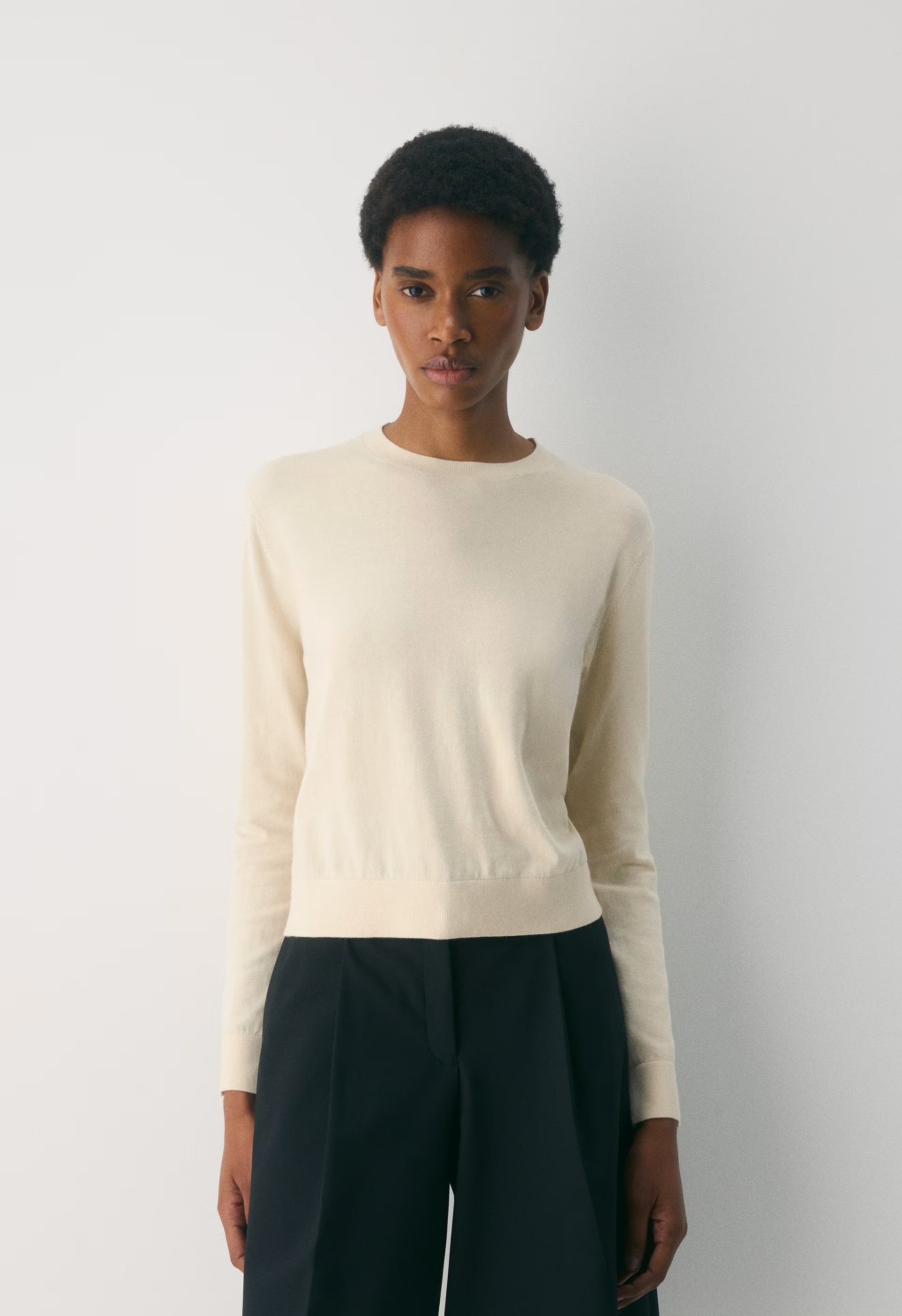 Bloor Sweater - WHITE SHADOW