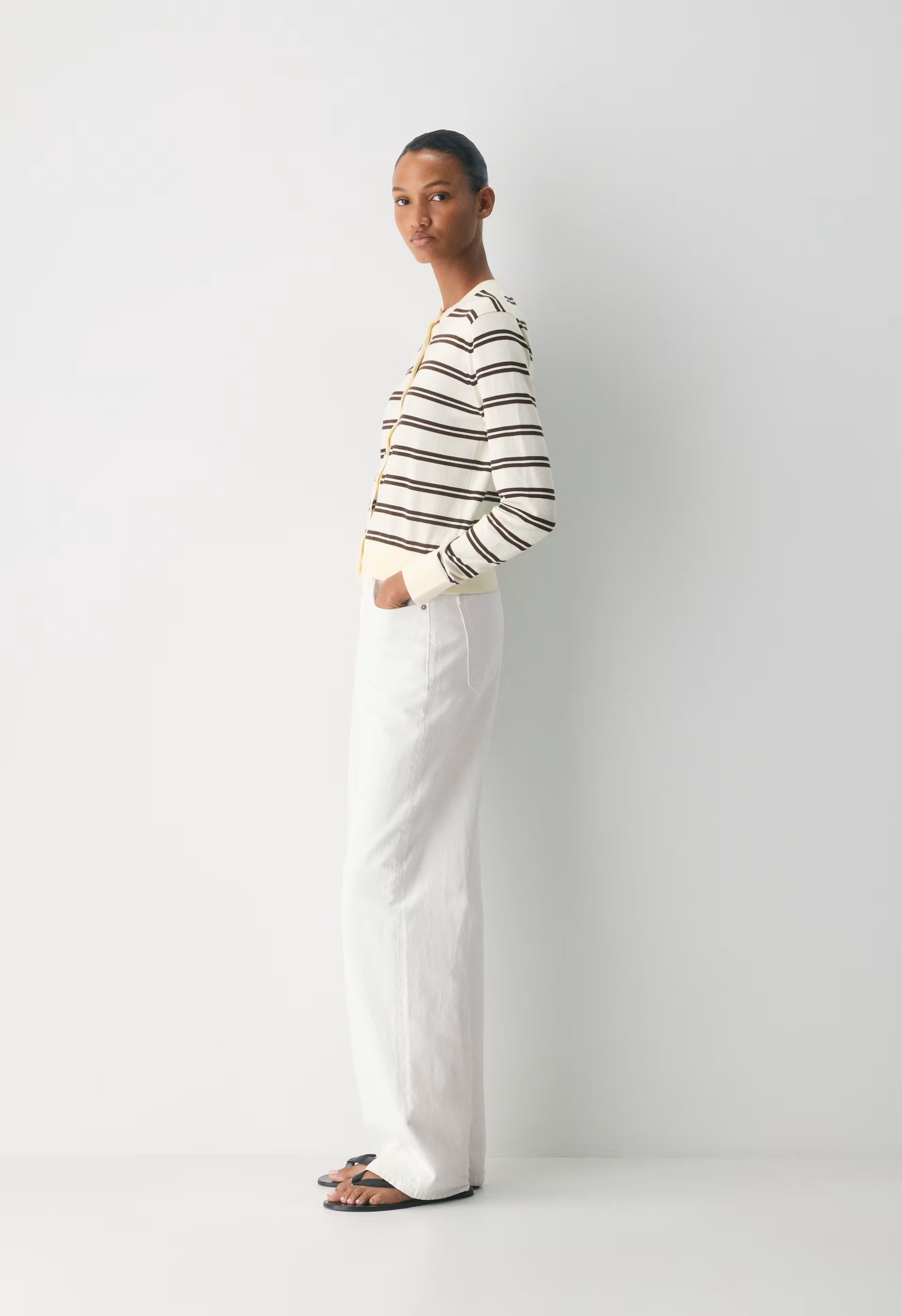 Noteworthy Cardigan - LT BRCH/ RCH MC BRN