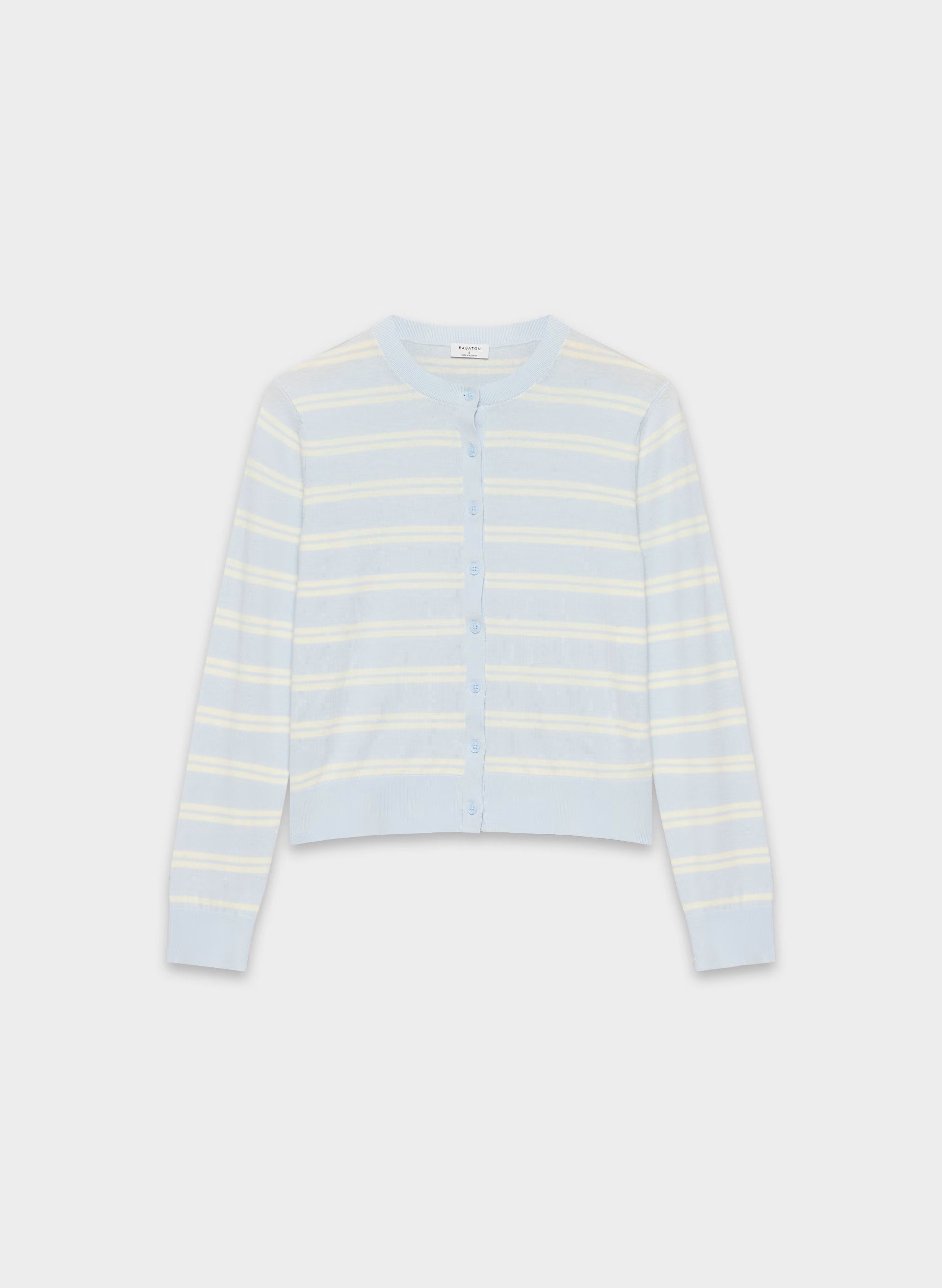 Noteworthy Cardigan - MDDAY BLUE/LGHT BRCH