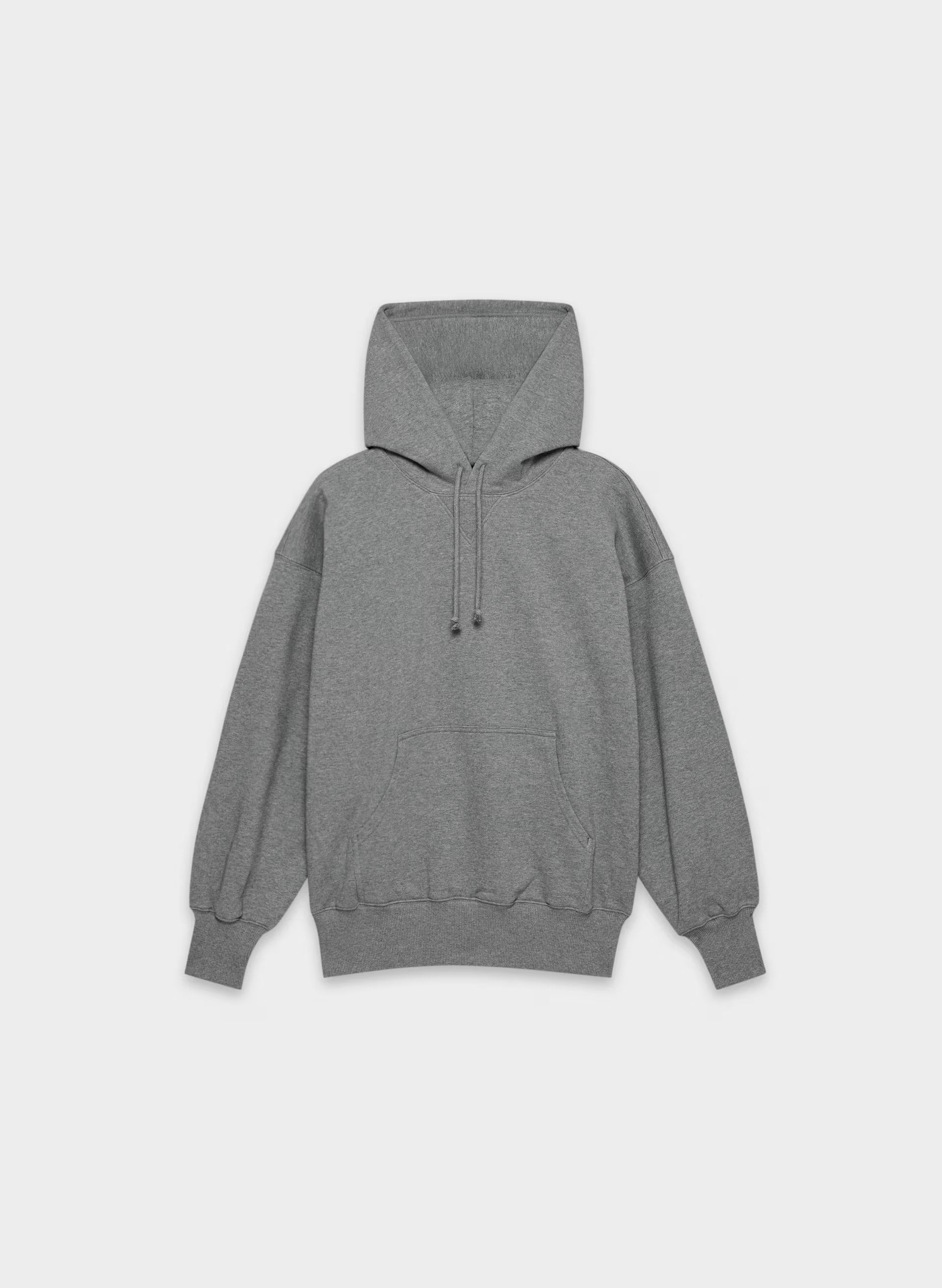Terry Sweatfleece Mega Hoodie - HEATHER DARK GREY