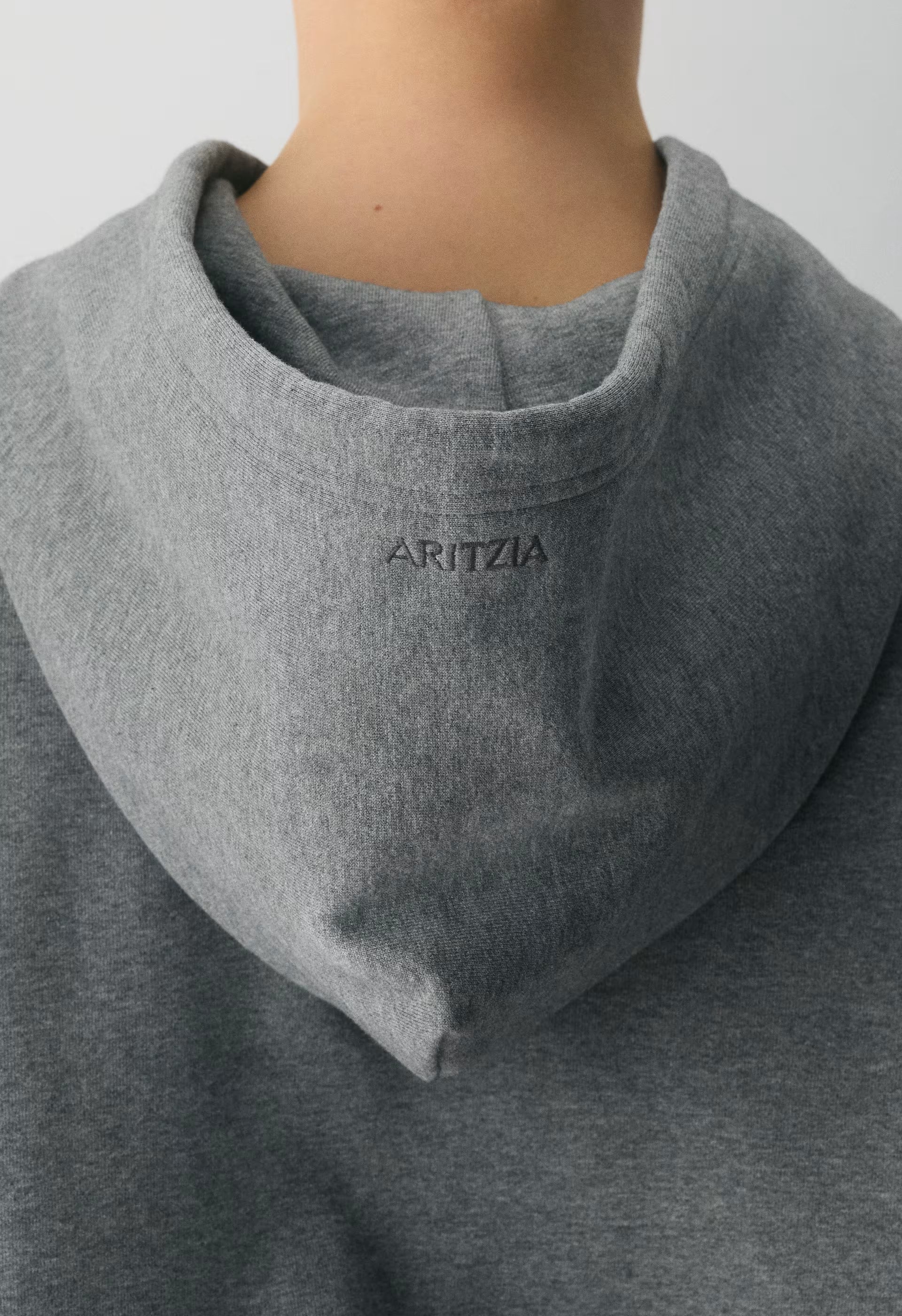 Terry Sweatfleece Mega Hoodie - HEATHER DARK GREY