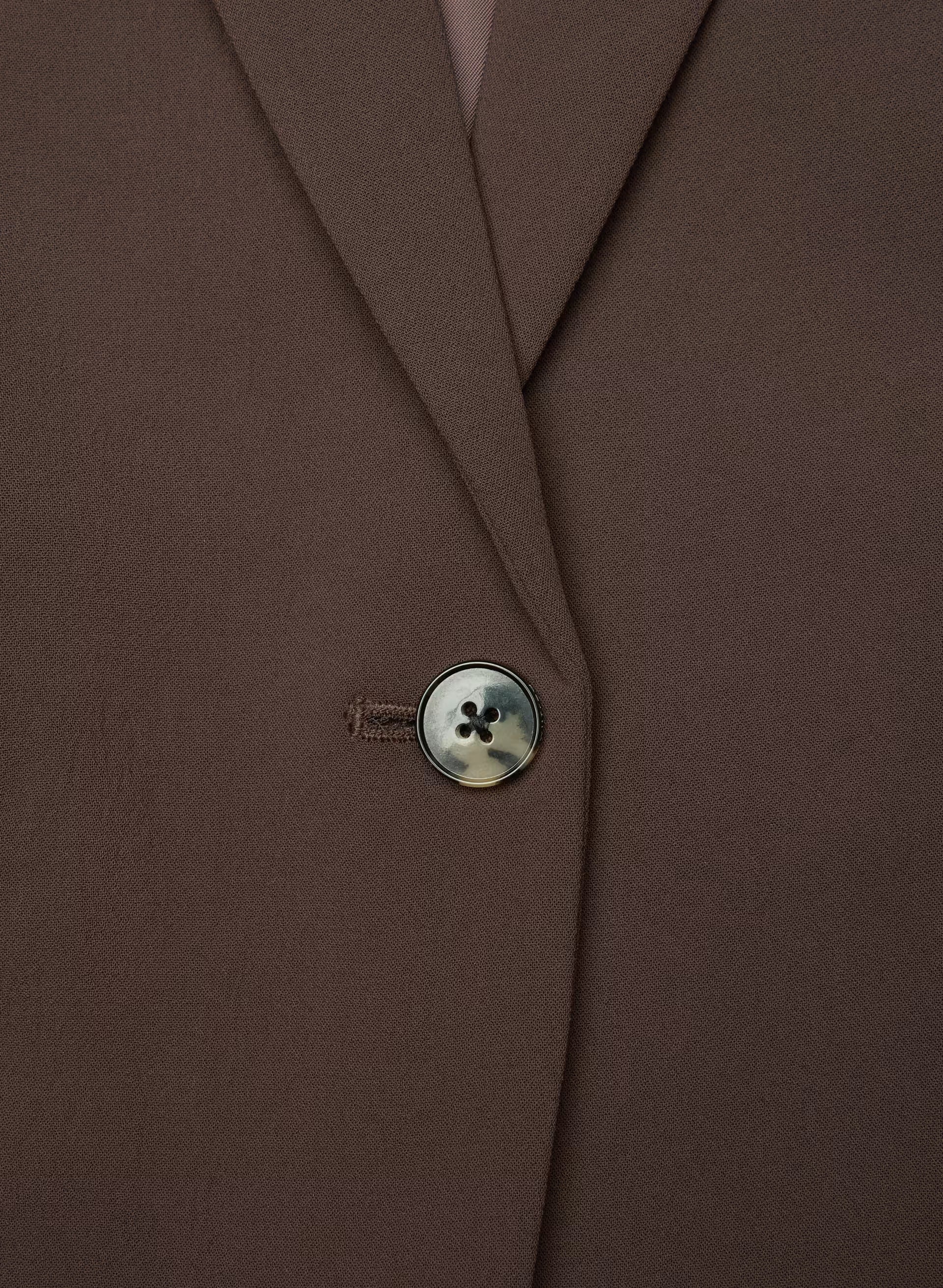 Etiquette Blazer - Crepette™ - RICH MOCHA BROWN
