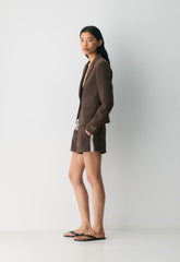 Etiquette Blazer - Crepette™ - RICH MOCHA BROWN