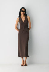Attire Vest - Crepette™ - RICH MOCHA BROWN