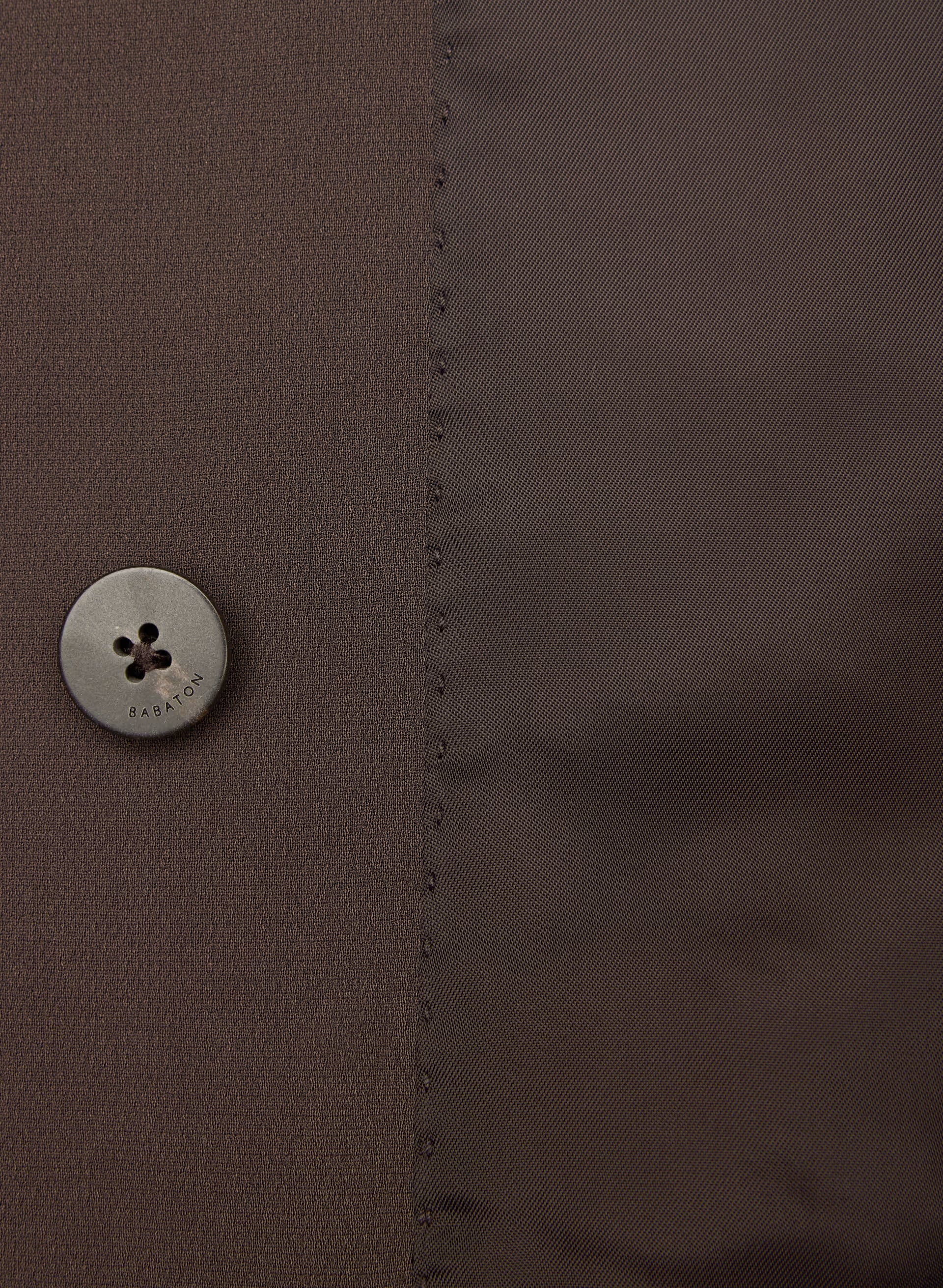 Postage Trench Coat - Sway Crepe - RICH MOCHA BROWN