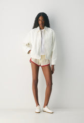 Caddie Blouson Jacket - LIGHT BIRCH