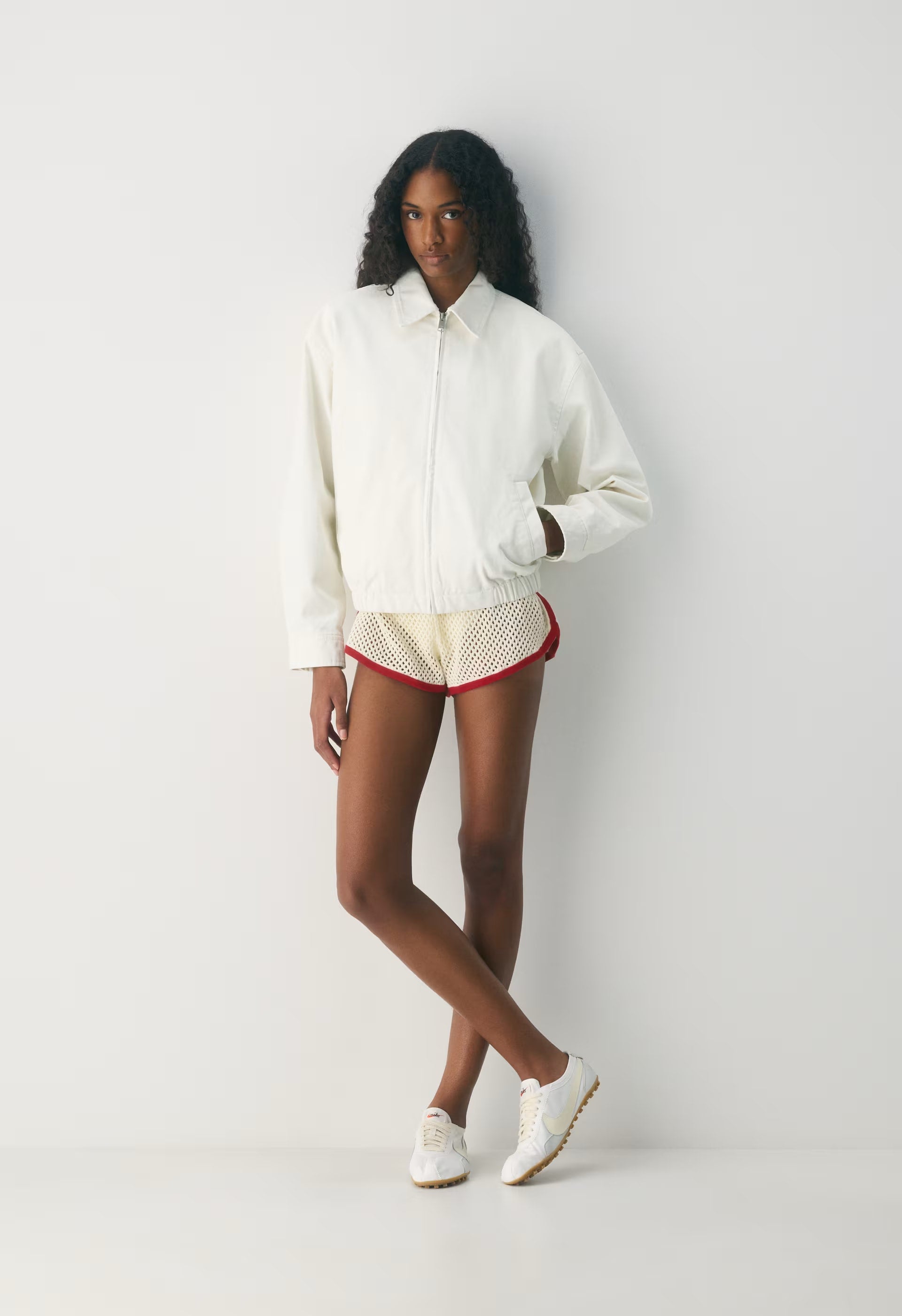Caddie Blouson Jacket - LIGHT BIRCH