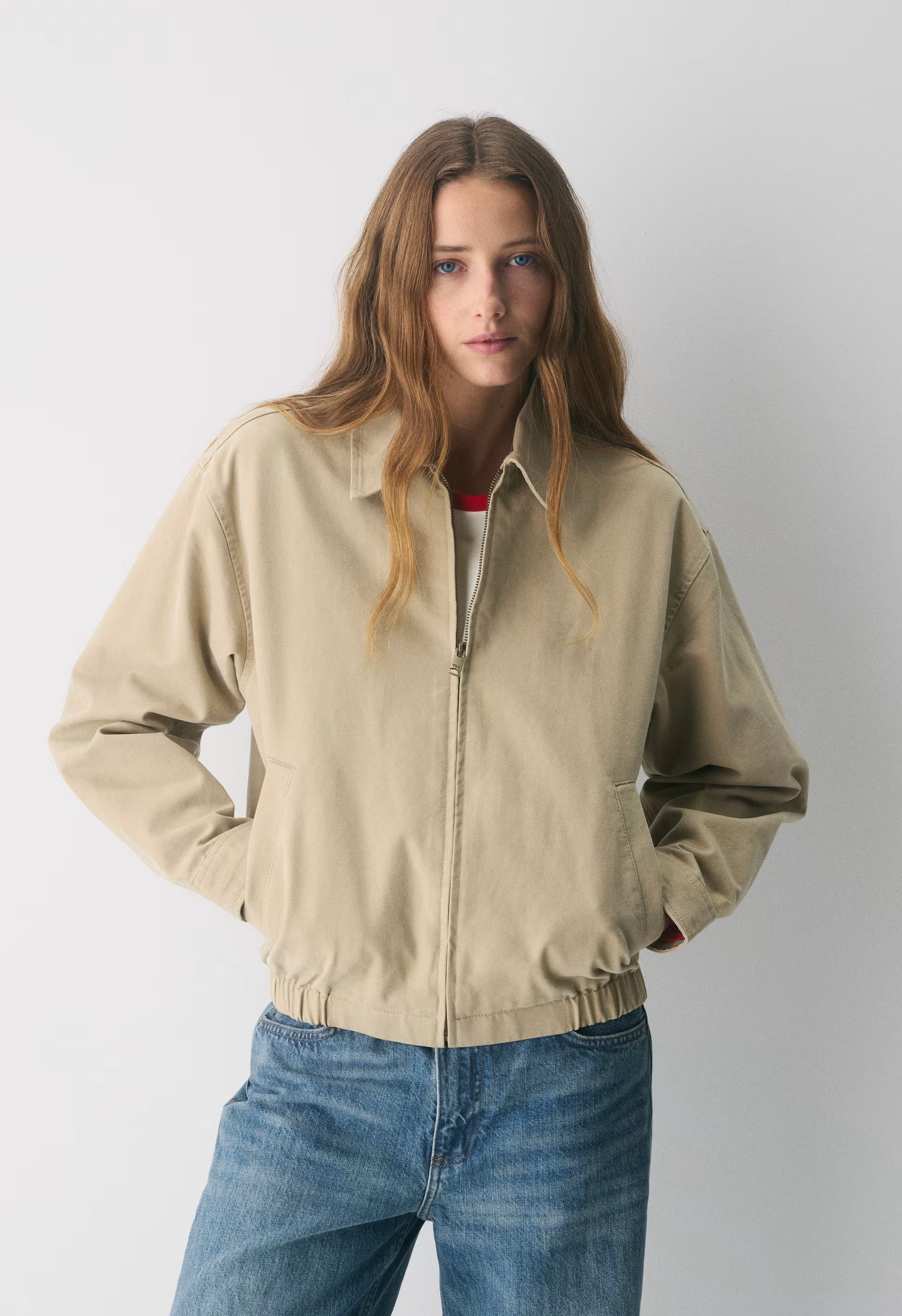 Caddie Blouson Jacket - TAN KHAKI