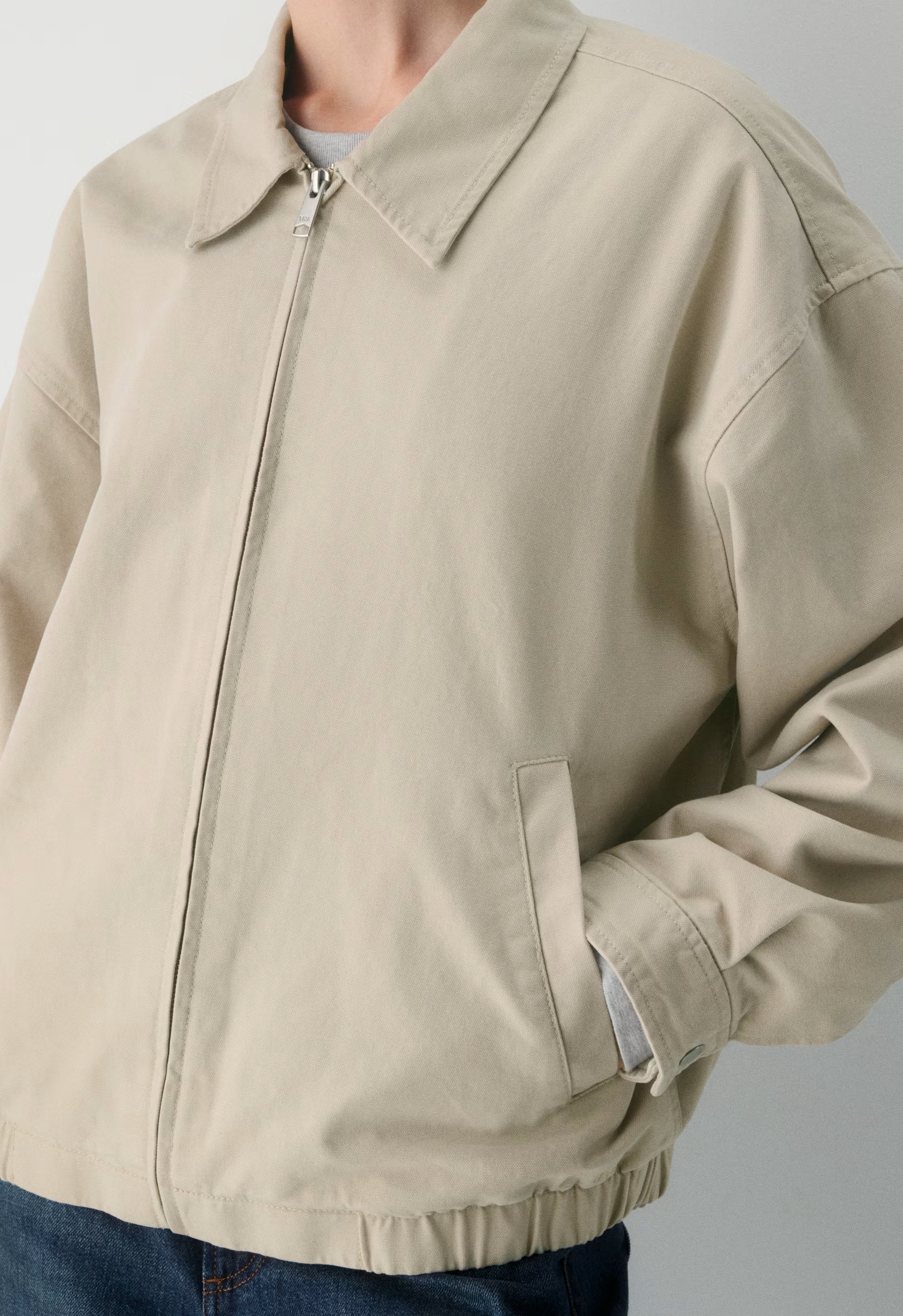 Caddie Blouson Jacket - MARCONA BEIGE