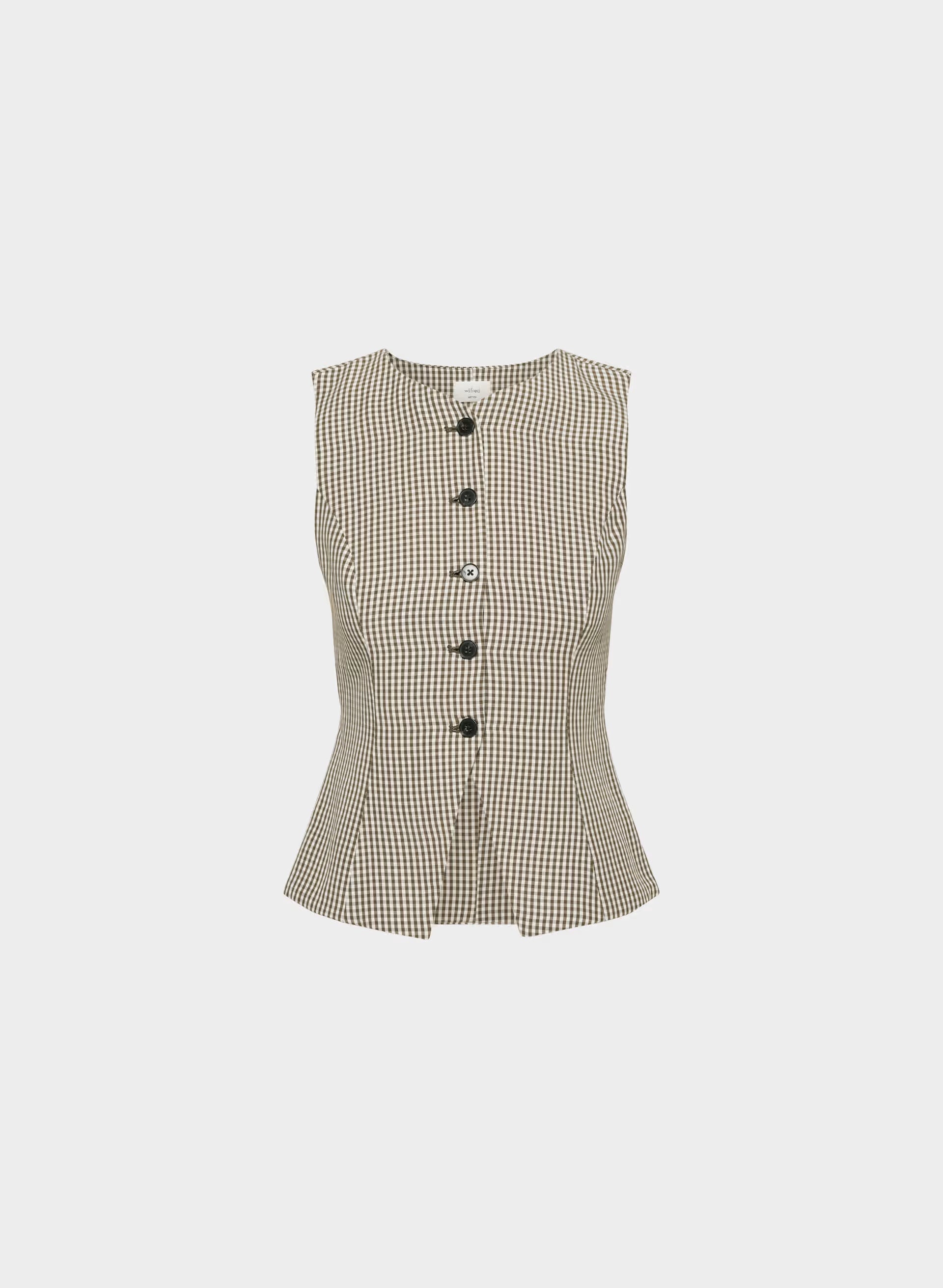 CruiseLinen™ Regal Vest - SRPHN CHCK L BH/CL BR