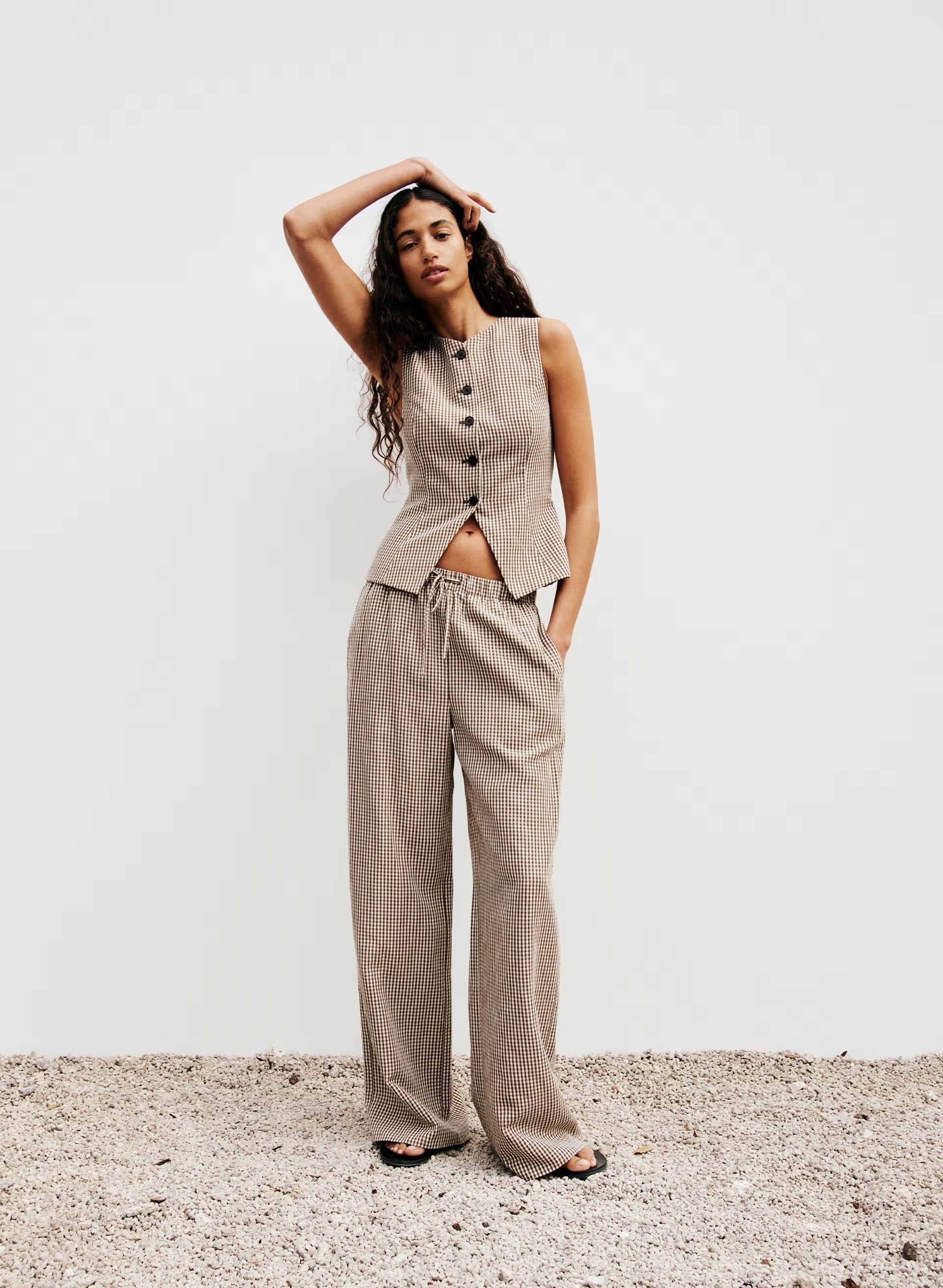 CruiseLinen™ Regal Vest - SRPHN CHCK L BH/CL BR