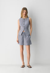 CruiseLinen™ Regal Vest - SRPN CK LT BRH/HBR NVY