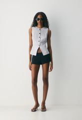 CruiseLinen™ Regal Vest - MILN STRIPE W/HRBR NV