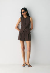 Regal Vest - Crepette™ - RICH MOCHA BROWN