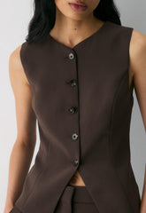 Regal Vest - Crepette™ - RICH MOCHA BROWN