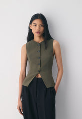 Regal Vest - Crepette™ - DARK OLIVE