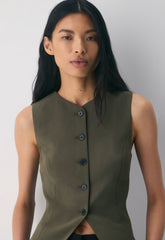 Regal Vest - Crepette™ - DARK OLIVE