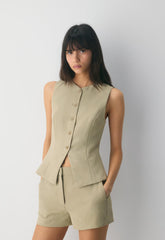 Regal Vest - Crepette™ - MARTINI OLIVE