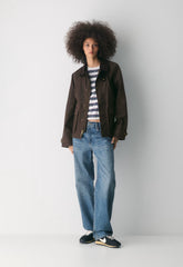 Decibel Waxed Jacket - BURNT BROWN