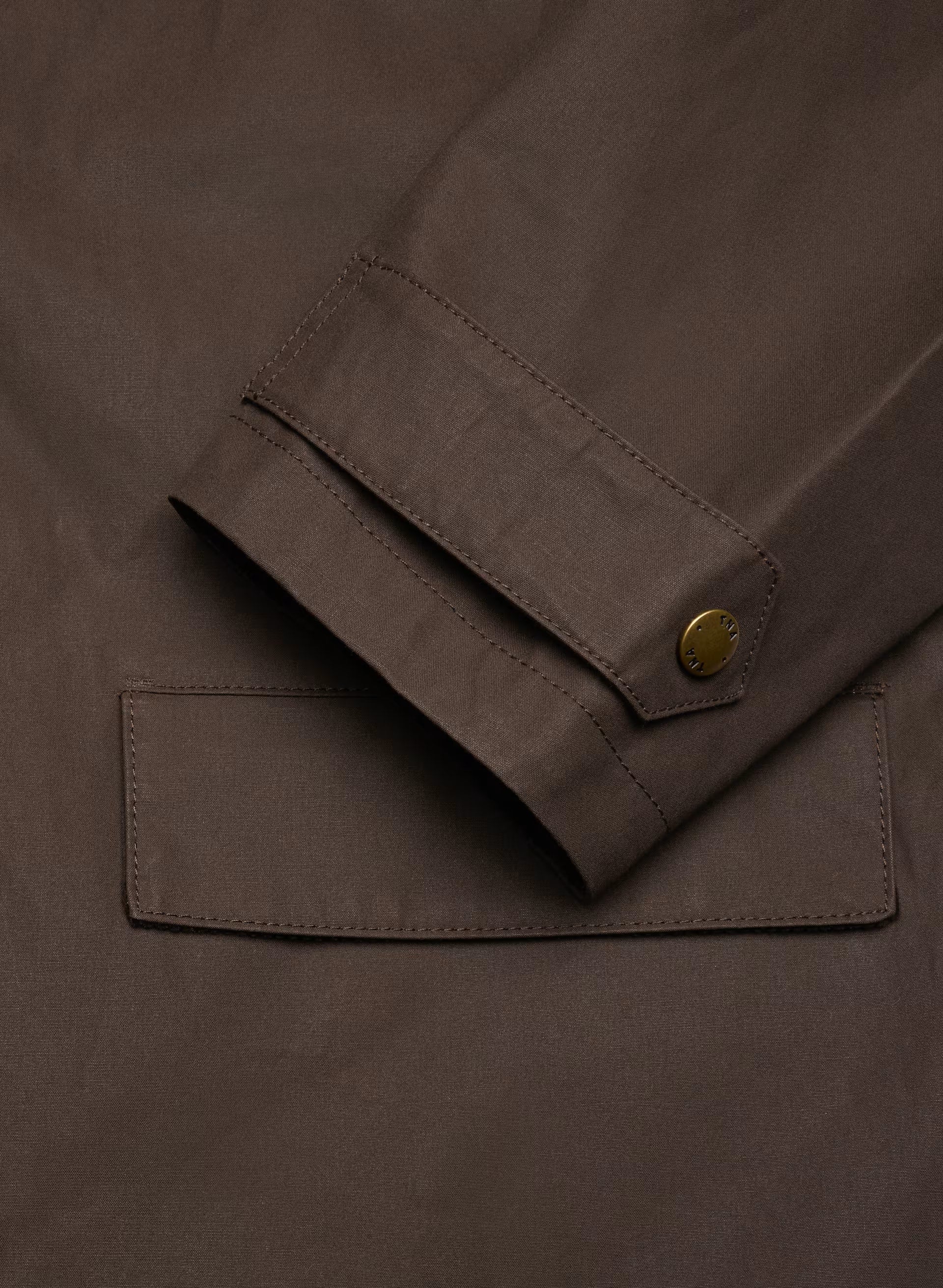 Soundwave Waxed Trench Coat - BURNT BROWN