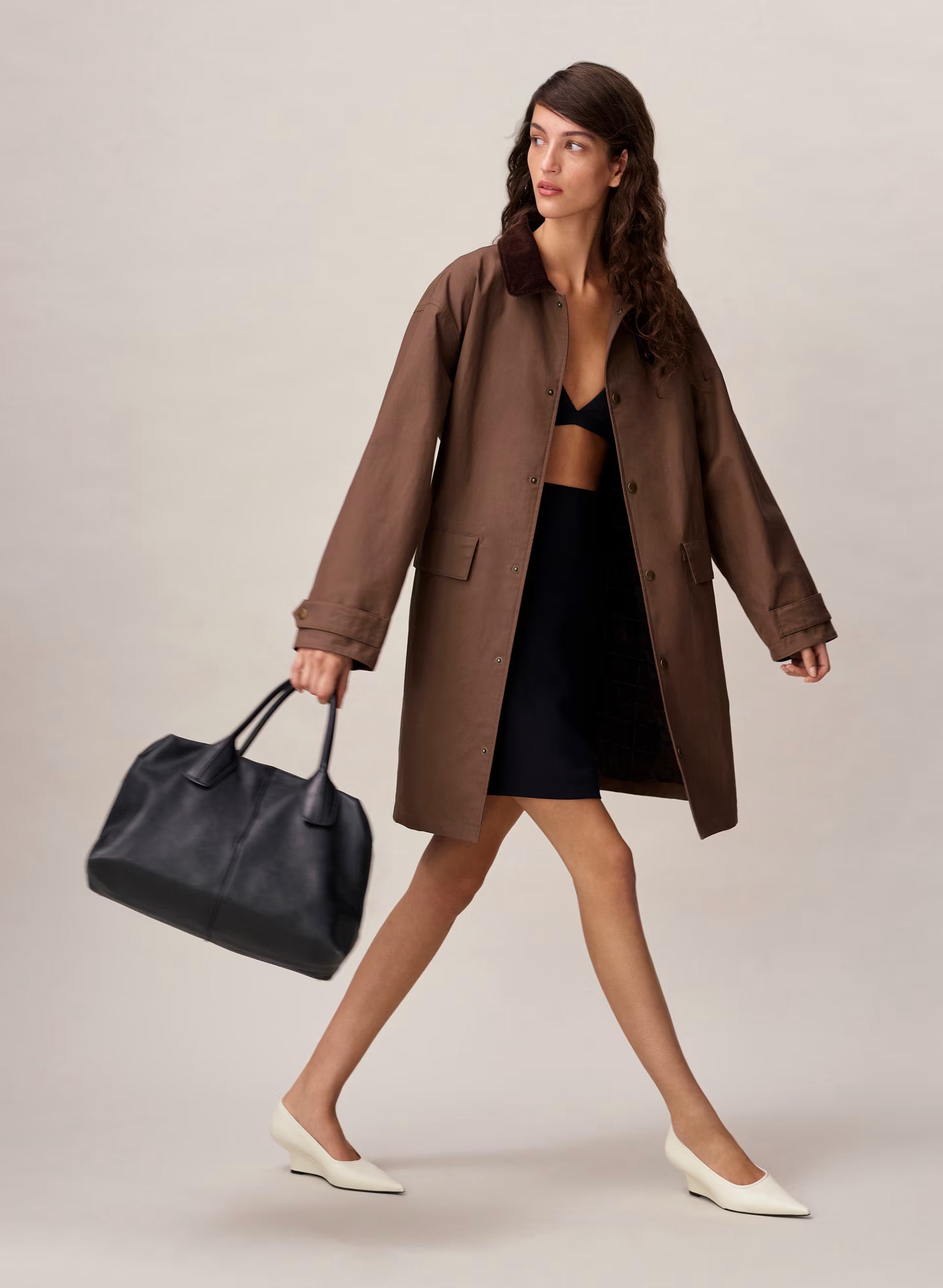 Soundwave Waxed Trench Coat - SYCAMORE BROWN