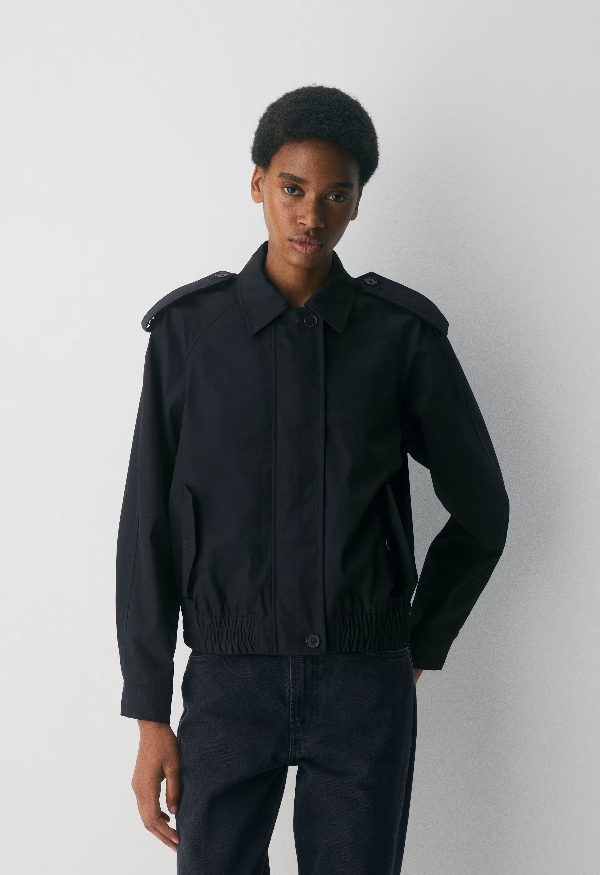 The Arno Jacket - City Twill - BLACK