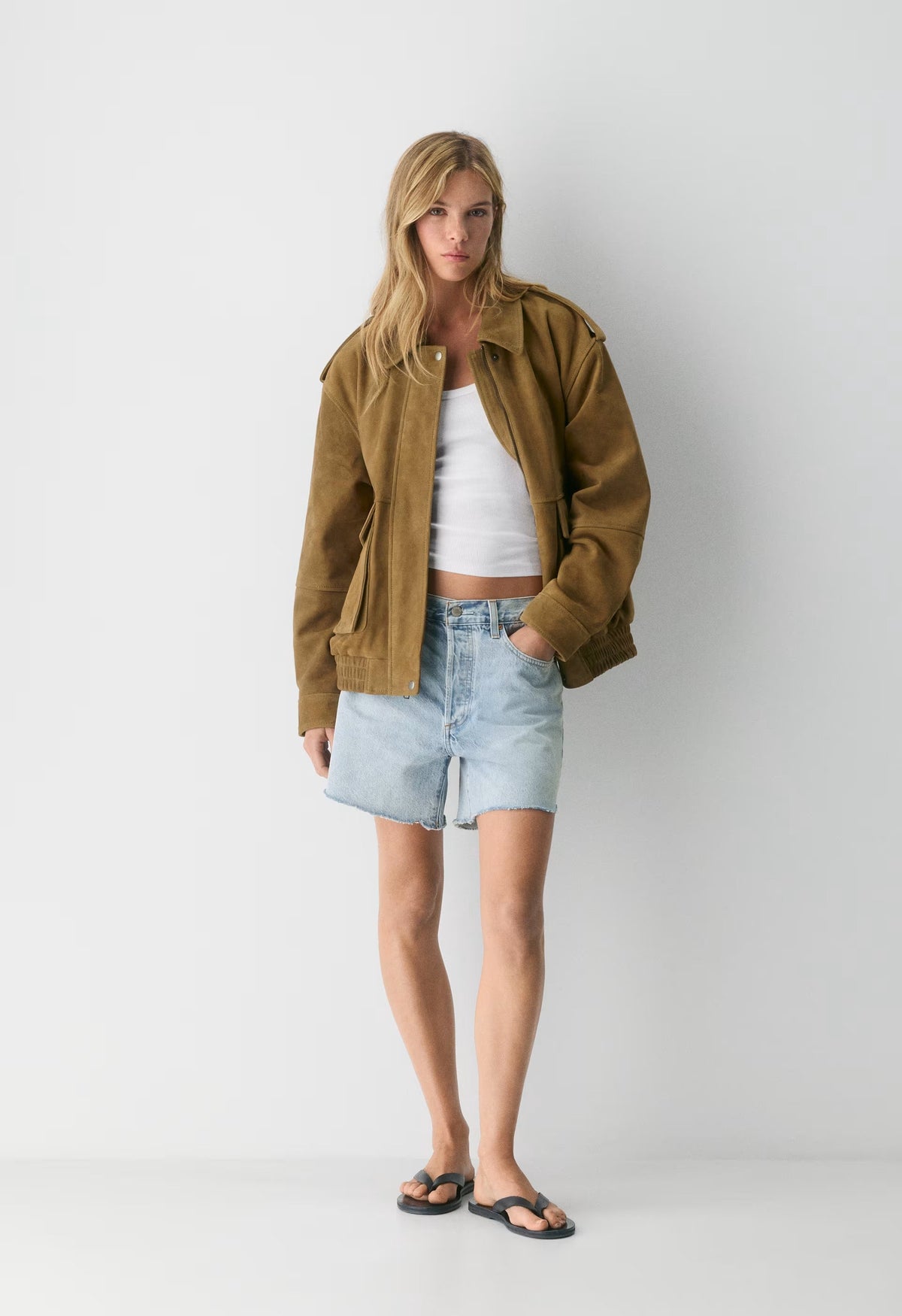Tennant Bomber - Suede - CORTADO CAMEL