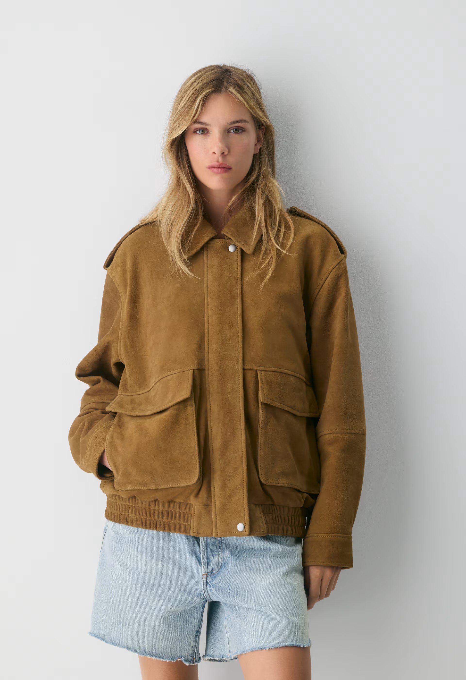 Tennant Bomber - Suede - CORTADO CAMEL