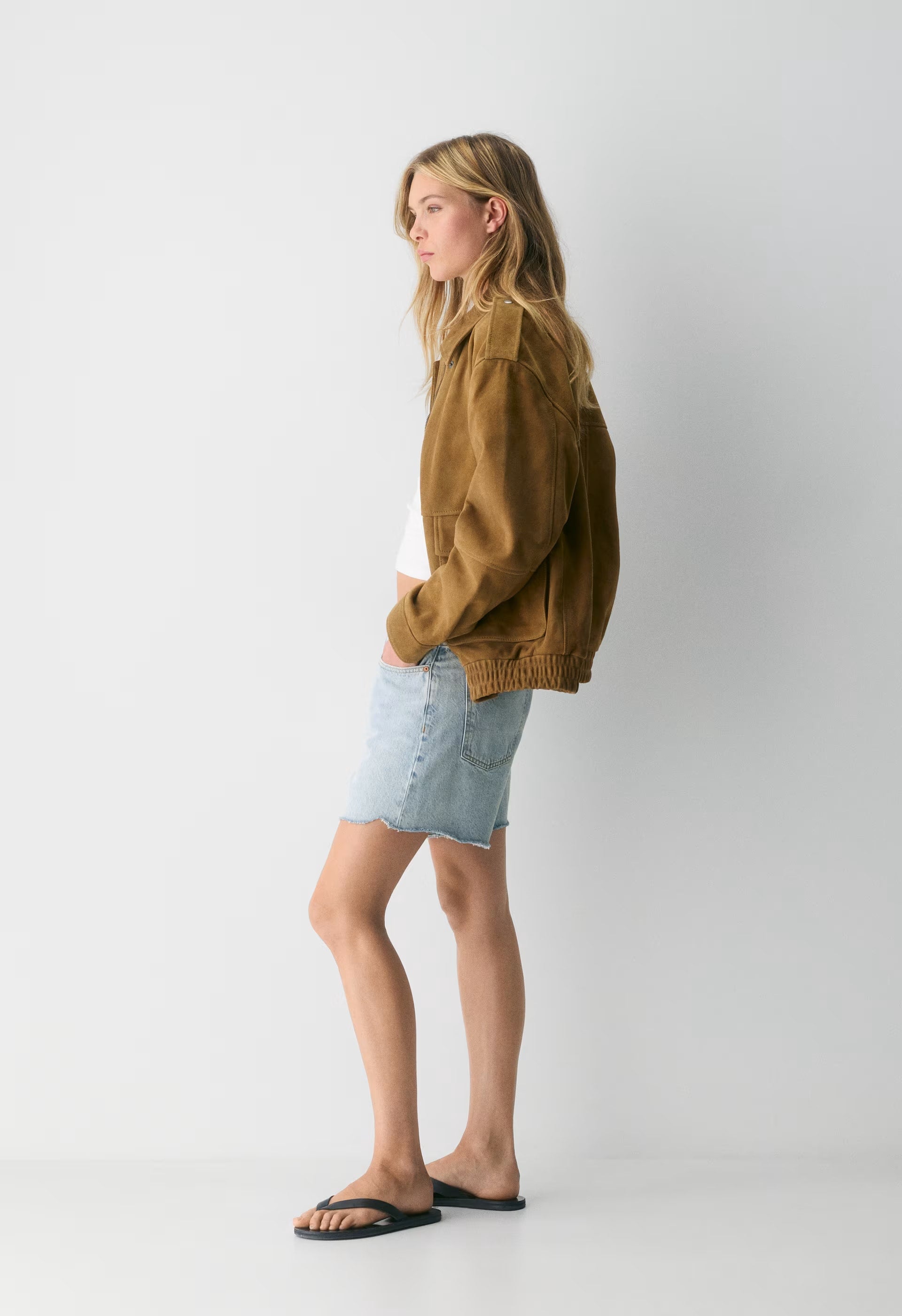 Tennant Bomber - Suede - CORTADO CAMEL