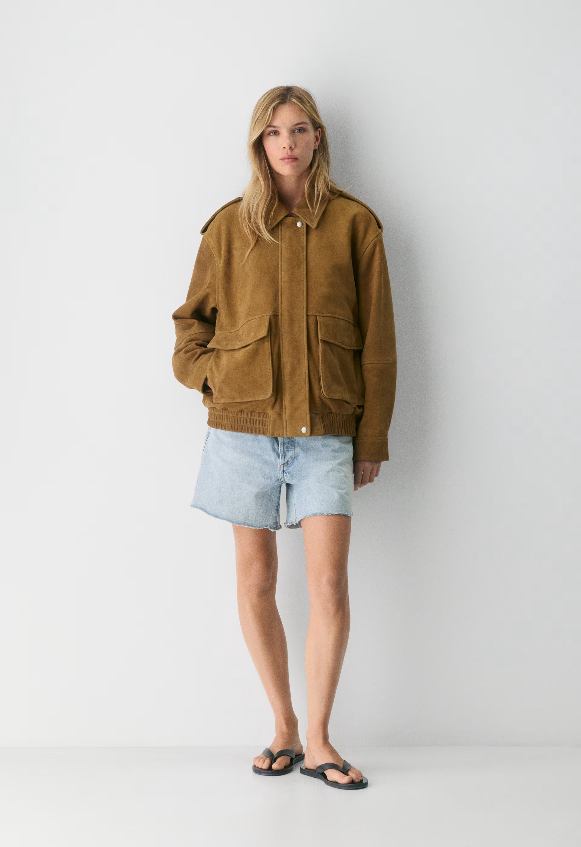 Tennant Bomber - Suede - CORTADO CAMEL