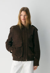 Tennant Bomber - Suede - CACAO NIB BROWN