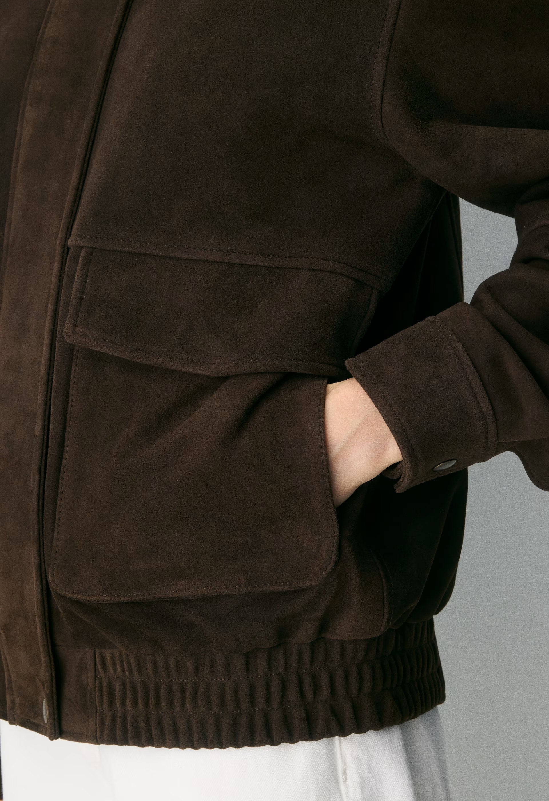 Tennant Bomber - Suede - CACAO NIB BROWN