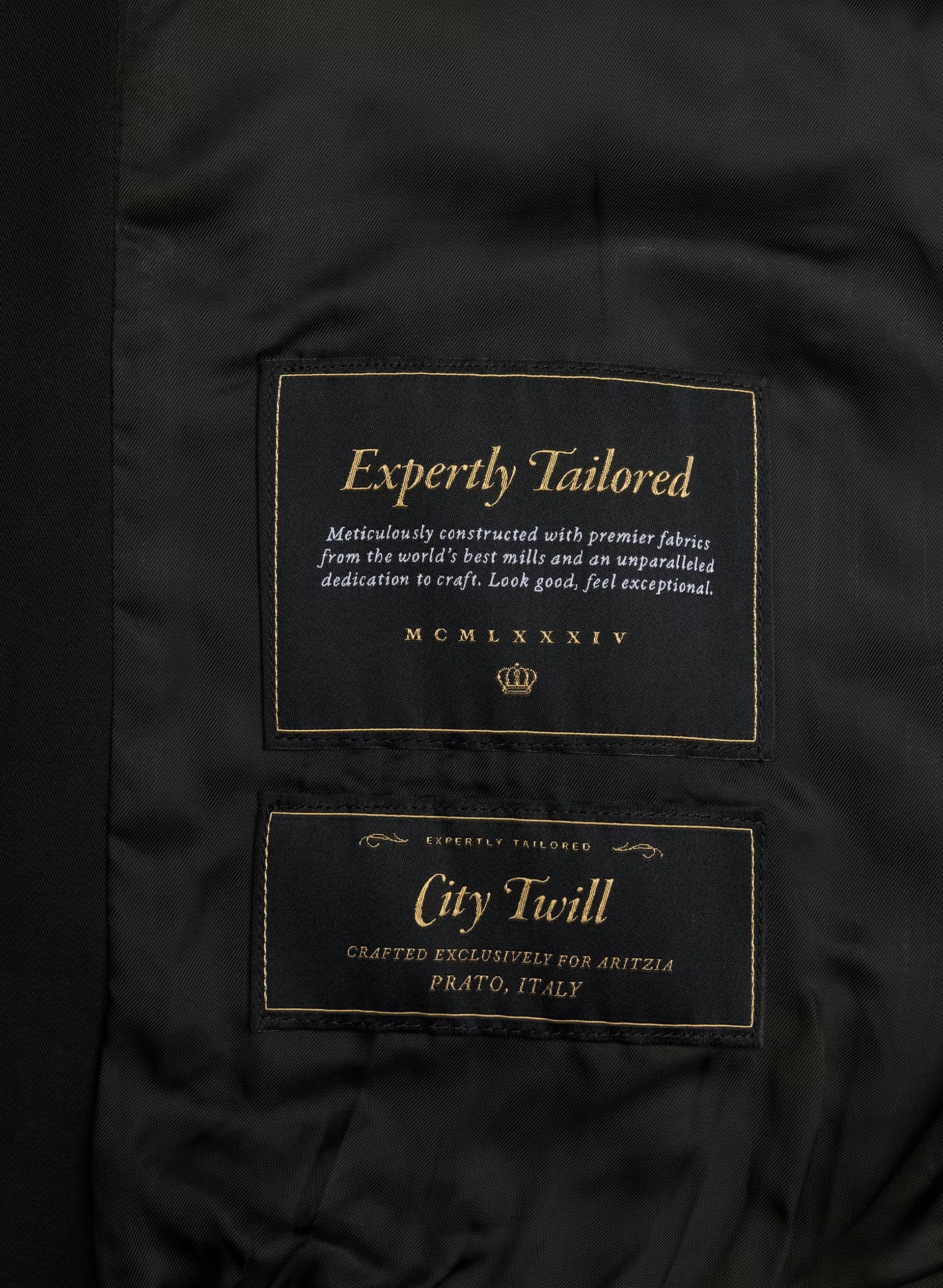Geneva Jacket - City Twill - BLACK