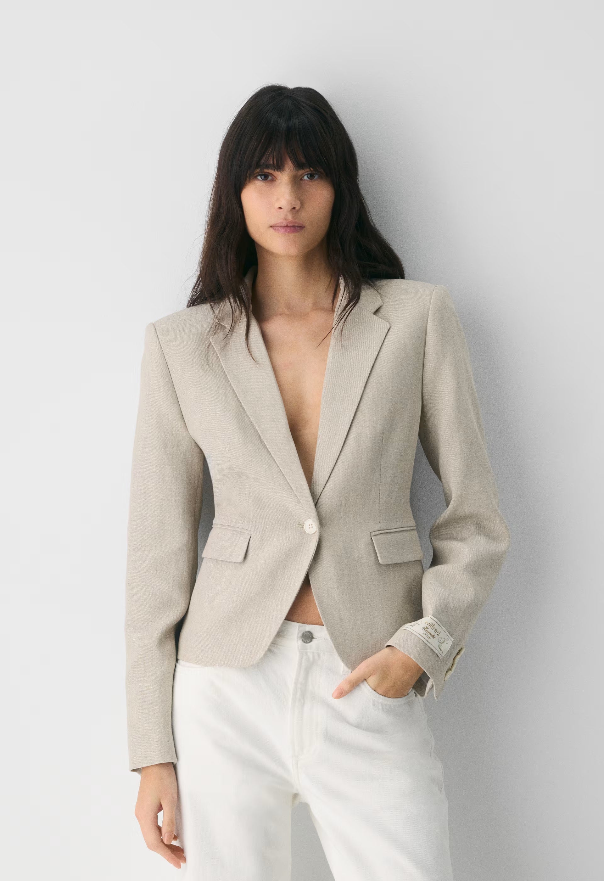 Etiquette Blazer - PowerLinen™ - UNDYED DARK ECRU