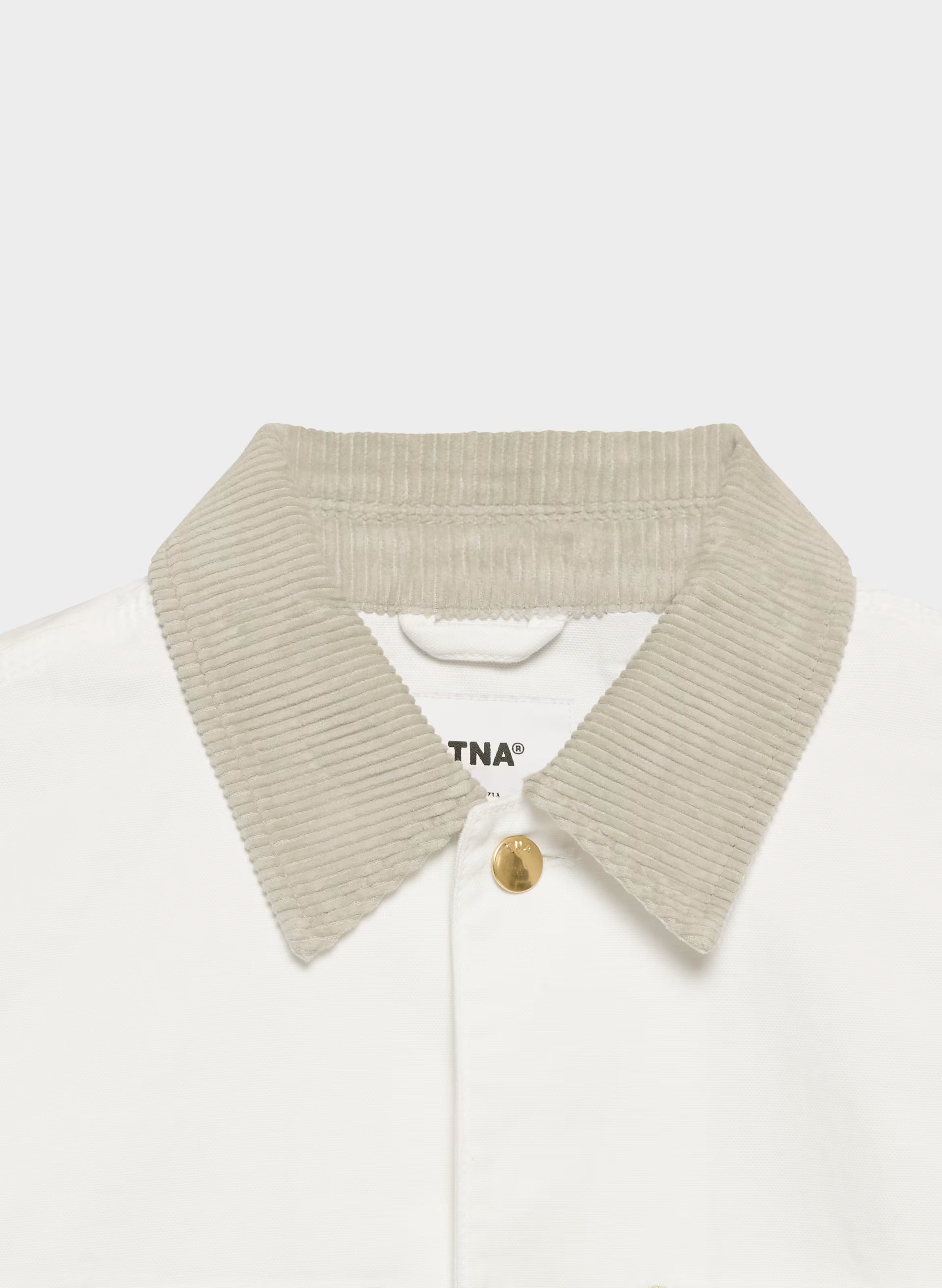 Barnett Lighweight Cropped Chore Jacket - WHITE