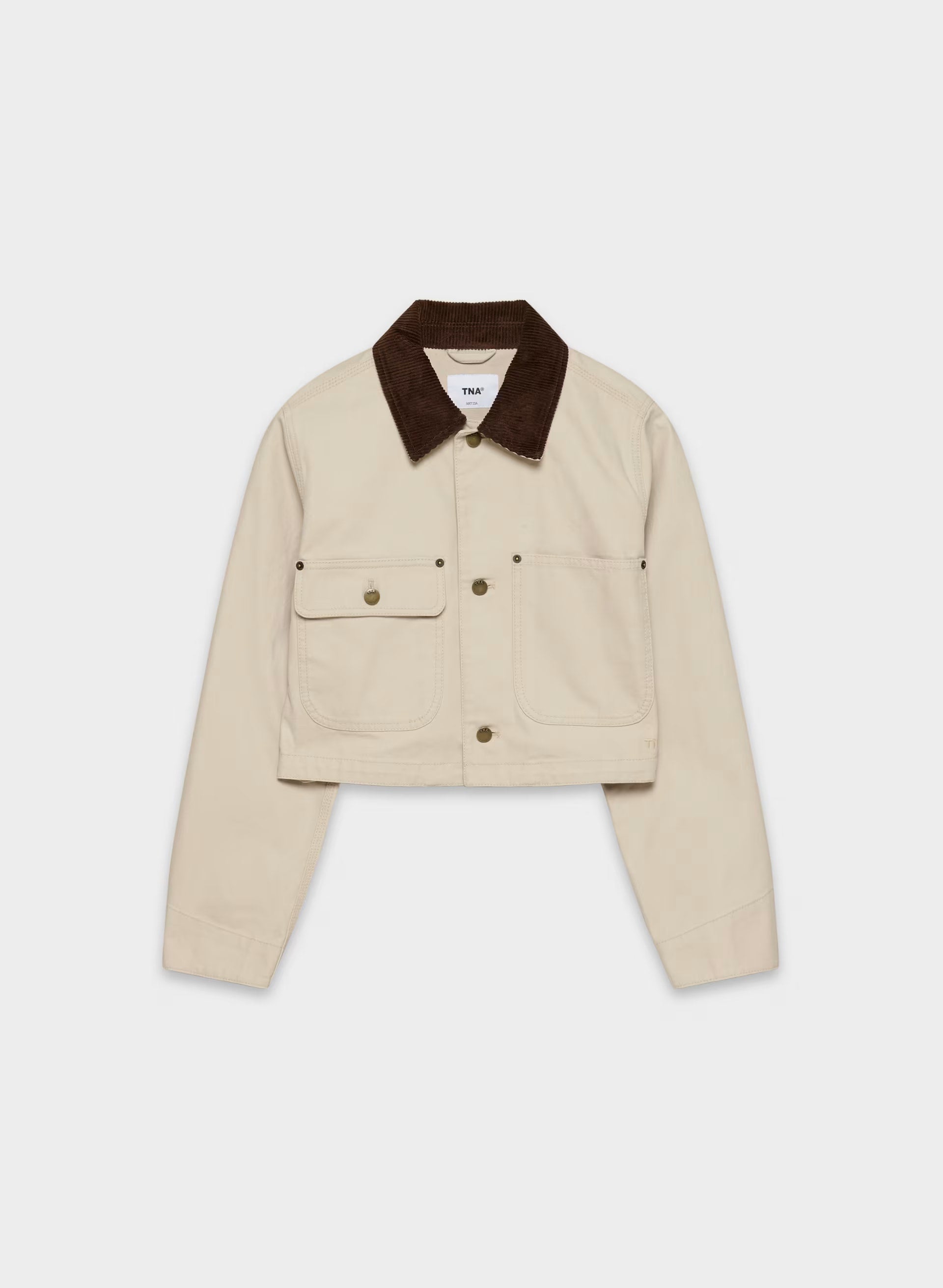 Barnett Lighweight Cropped Chore Jacket - MARCONA BEIGE
