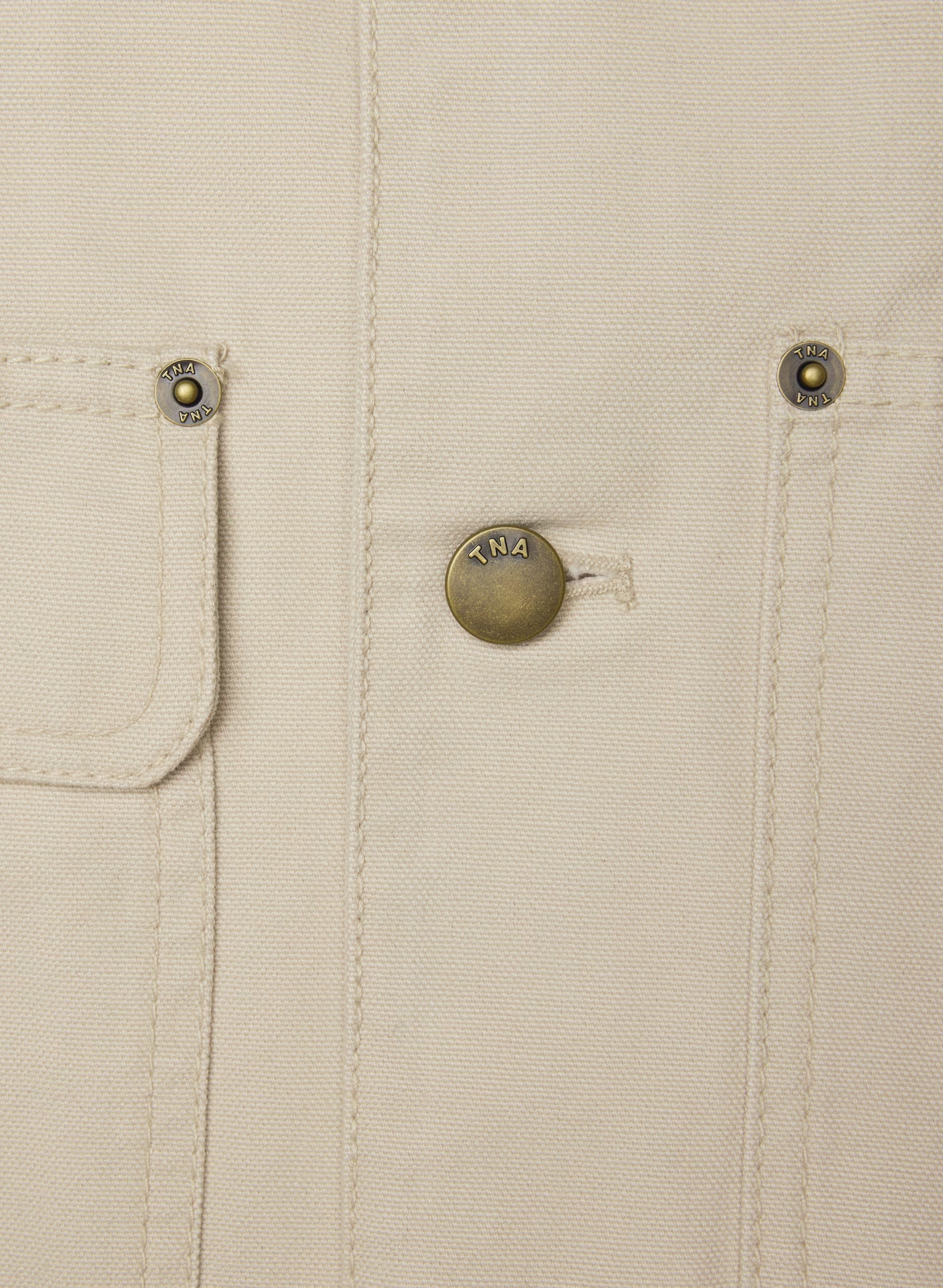 Barnett Lighweight Cropped Chore Jacket - MARCONA BEIGE