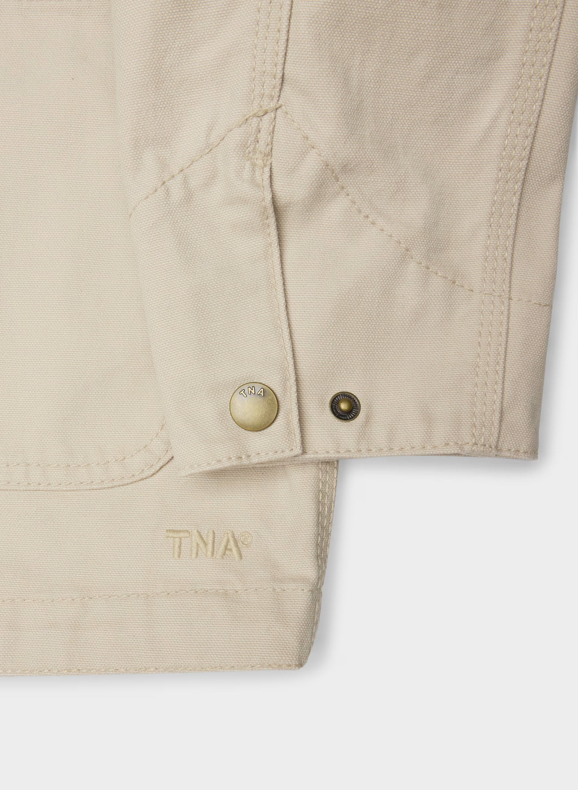 Barnett Lighweight Cropped Chore Jacket - MARCONA BEIGE