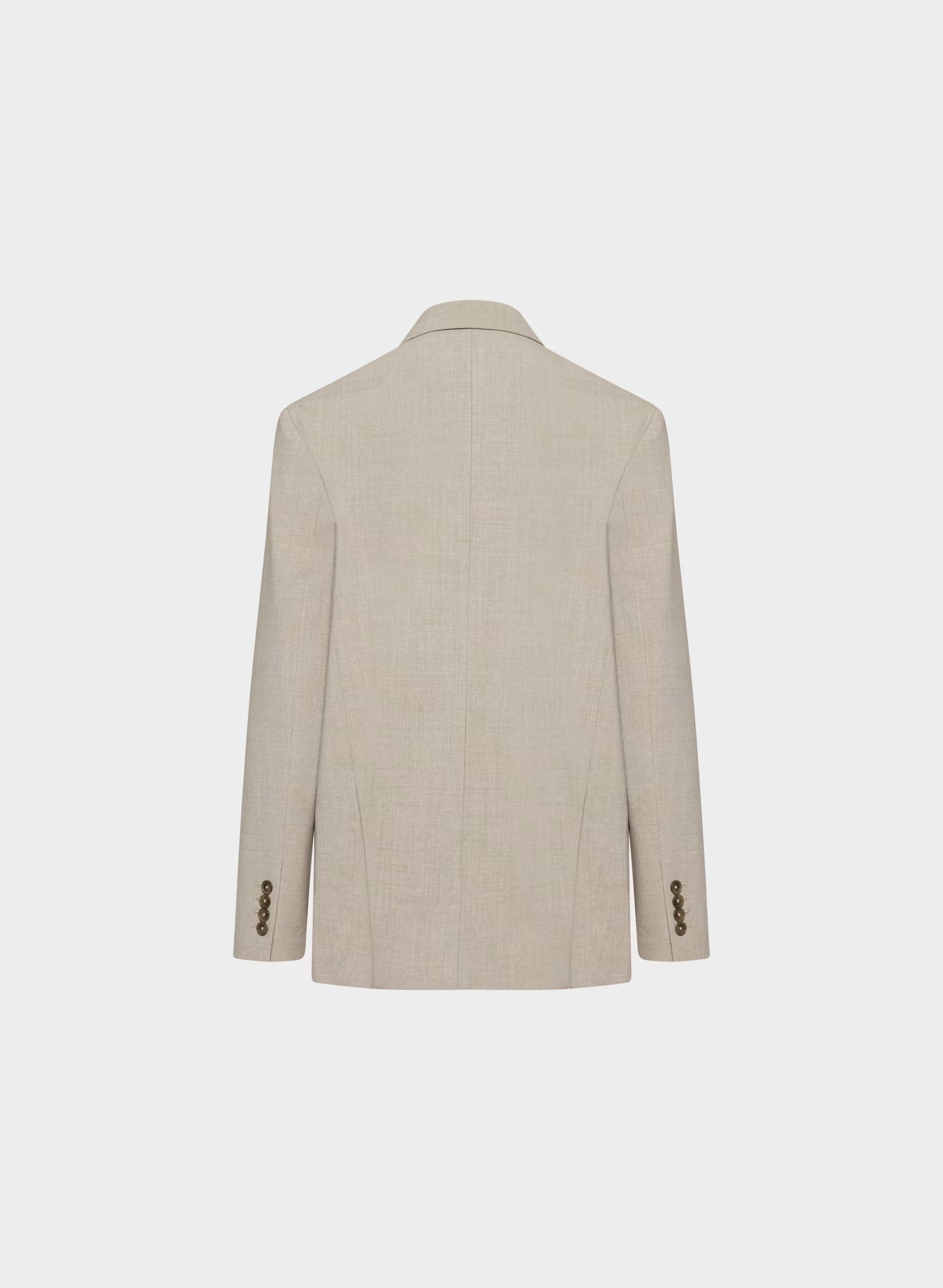 Enact Wool Blazer - HEATHER LIGHT NUTMEG