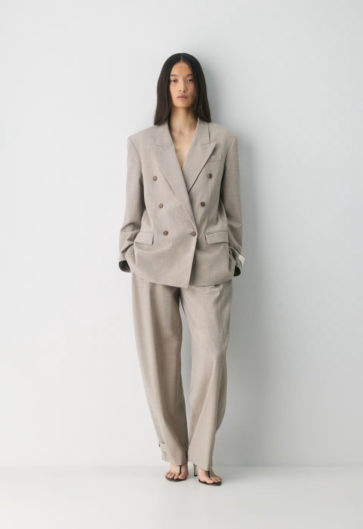 Enact Wool Blazer - HEATHER LIGHT NUTMEG