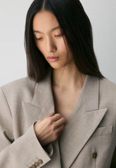 Enact Wool Blazer - HEATHER LIGHT NUTMEG