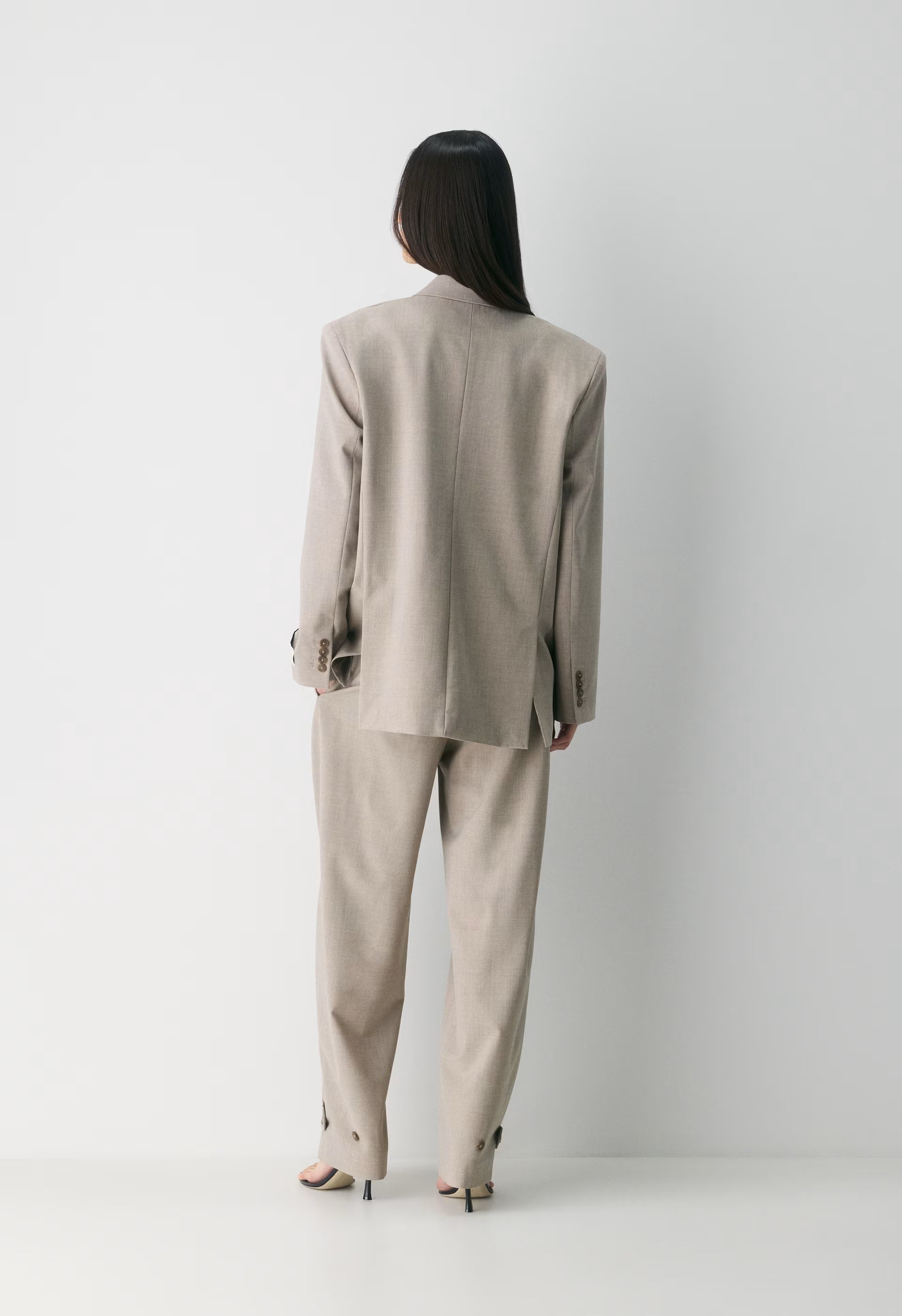 Enact Wool Blazer - HEATHER LIGHT NUTMEG